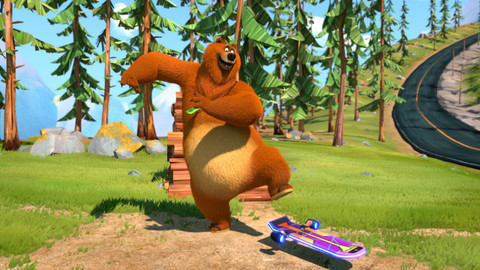 Méďa a lumíci - Lumíci na prkně