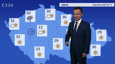 Předpověď počasí - 19. června 2017 17:55