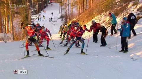 MS v biatlonu 2015 Finsko - Závod mužů s hromadným startem na 15 km