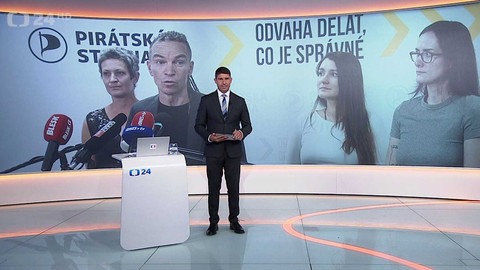 90’ ČT24 - Piráti hlasují o odchodu z vlády