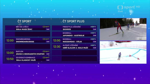 Studio ČT sport - 12. března 2023
