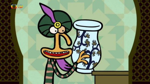 Minuta v muzeu - Dlaždice s rostlinnými ornamenty