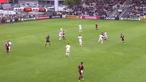 Fotbal - Lotyšsko - Česko