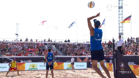 ME v plážovém volejbalu 2024 Nizozemsko - Plážový volejbal: Cottafava/Nicolai (ITA) - Herrera/Gavira (ESP)