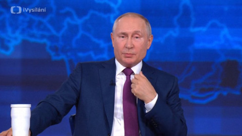 Výroční tisková konference ruského prezidenta Vladimira Putina 2021