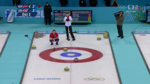 XXII. zimní olympijské hry 2014 Soči - Curling: Norsko - Velká Británie - muži