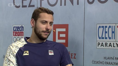 ZOH 2014 Soči - ČEZ Point - Hokejový brankář Ondřej Pavelec