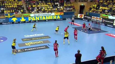 MS ve florbalu žen 2021 Švédsko - Švédsko - Švýcarsko