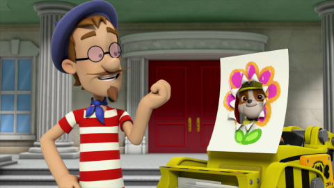 Tlapková patrola - Tlapky zachraňují křídovou kresbu / Tlapky zachraňují brambor