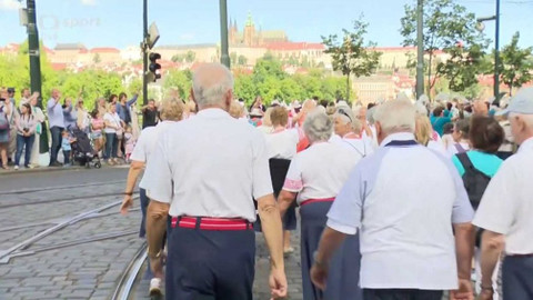XVI. všesokolský slet 2018 - Sletový průvod Prahou