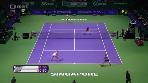 BNP Paribas WTA Finals Singapore 2016 - Makarovová, Vesninová - Hingisová, Mirzaová