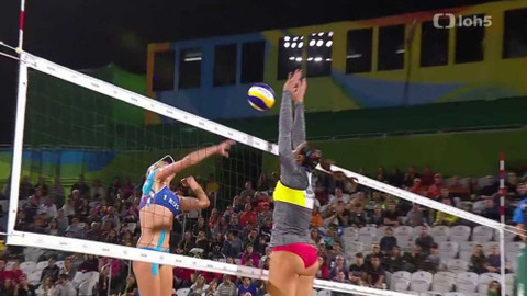 XXXI. letní olympijské hry 2016 Rio de Janeiro - Plážový volejbal: Rusko - Španělsko (ženy)