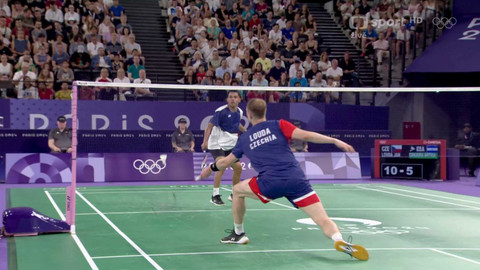XXXIII. letní olympijské hry 2024 Paříž - Badminton: Jan Louda - Uriel Francisco Canjura Artiga