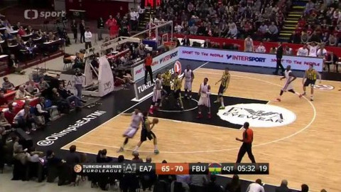 Evropská liga v basketbalu - EA7 Emporio Armani Milán - Fenerbahce Ülker Istanbul