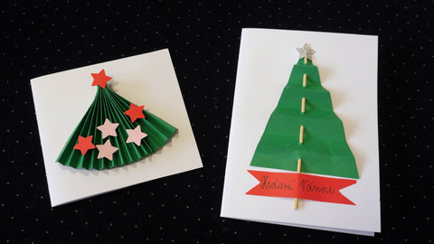 Déčko dílna - Přáníčko se stromečkem