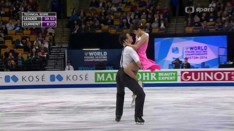 MS v krasobruslení 2016 - Tance na ledě: volné tance