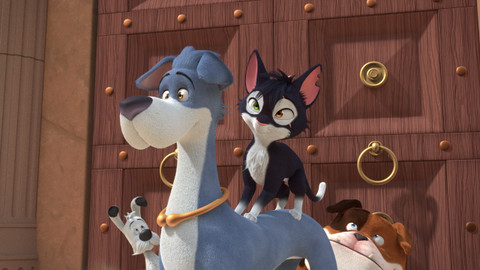 Idefix a smečka Nepoddajných - 11/52 Labienova socha