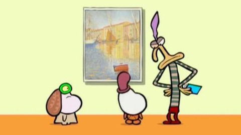 Minuta v muzeu - Obraz Červená bóje.