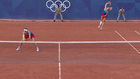 XXXIII. letní olympijské hry 2024 Paříž - Tenis: Andrejevová/Šnajderová - Krejčíková/Siniaková