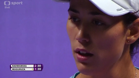 BNP Paribas WTA Finals Singapore 2016 - Agnieszka Radwaňská - Garbiňe Muguruzaová