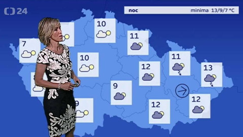 Předpověď počasí - 6. června 2017 17:55