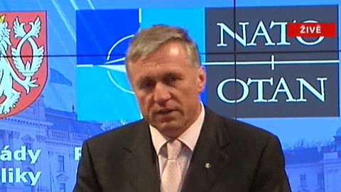 10 let ČR v NATO - TK Mirka Topolánka a generálního tajemníka NATO