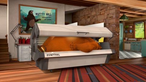 Méďa a lumíci - Slunící se lumíci