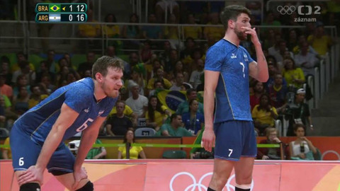 XXXI. letní olympijské hry 2016 Rio de Janeiro - Volejbal: Brazílie - Argentina (muži)