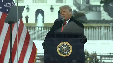 Mimořádné pořady ČT24 - Střety příznivců Donalda Trumpa s policií před Kapitolem ve Washingtonu