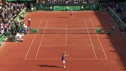 Davis Cup - Francie - Česko (semifinále)
