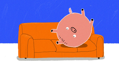 Naše prasátko - 42/52 Gauč