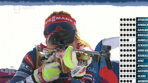 MS v biatlonu 2017 Rakousko - Závod žen s hromadným startem na 12,5 km