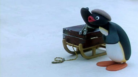 Pingu - Pingu malířem