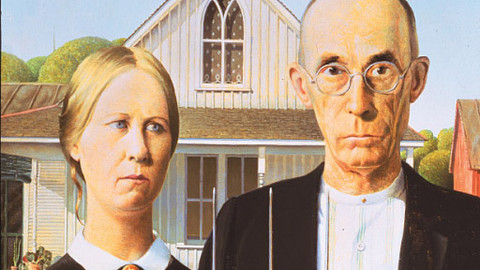 Mistrovská díla - Grant Wood – Americká gotika