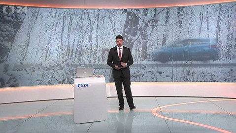 90’ ČT24 - Sníh komplikuje dopravu