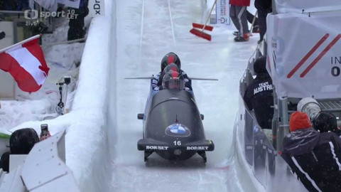 MS ve skeletonu a bobech 2016 Rakousko - 1. jízdy čtyřbobu mužů