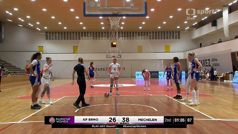EuroCup v basketbalu - KP Brno - Kangoeroes Basket Mechelen