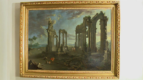 Národní galerie v Praze nikdy nezavírá - Krajina s troskami okrouhlého chrámu