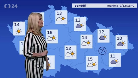 Předpověď počasí - 23. dubna 2017 17:55