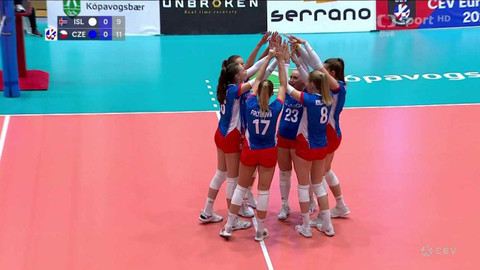 Volejbal - Island - Česko