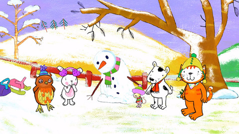 Kočička Poppy - Záchrana sněhuláka