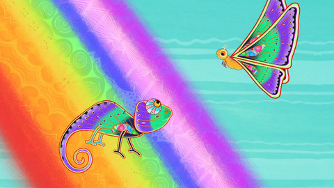 Příběhy Tinga Tinga - 30/52 Proč chameleon mění barvu