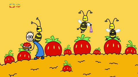 Tom a krajíc chleba s jahodovou marmeládou a medem - Tom na dovolené