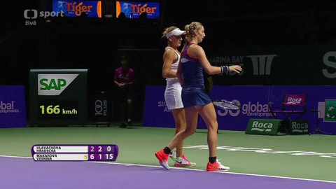 BNP Paribas WTA Finals Singapore 2016 - Hlaváčková, Hradecká - Makarovová, Vesninová