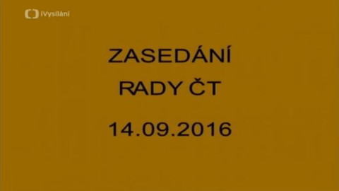 Jednání Rady České televize - 15. jednání Rady ČT v roce 2016