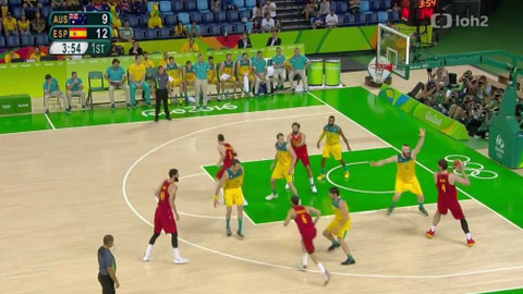 XXXI. letní olympijské hry 2016 Rio de Janeiro - Basketbal: Austrálie - Španělsko (muži)