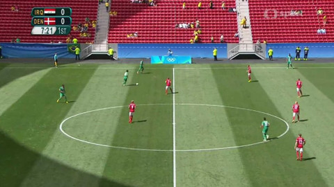 XXXI. letní olympijské hry 2016 Rio de Janeiro - Fotbal: Irák - Dánsko (muži)