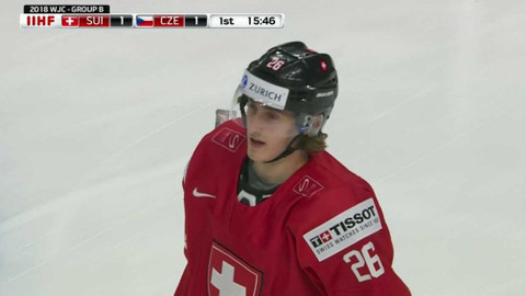 MS v ledním hokeji hráčů do 20 let 2018 USA - Švýcarsko - Česko