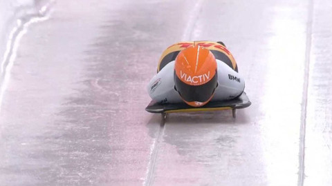 MS v bobech a skeletonu 2021 Německo - 4. jízda závodu žen ve skeletonu