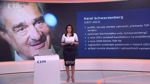 90’ ČT24 - Chystá se rozloučení s Karlem Schwarzenbergrem